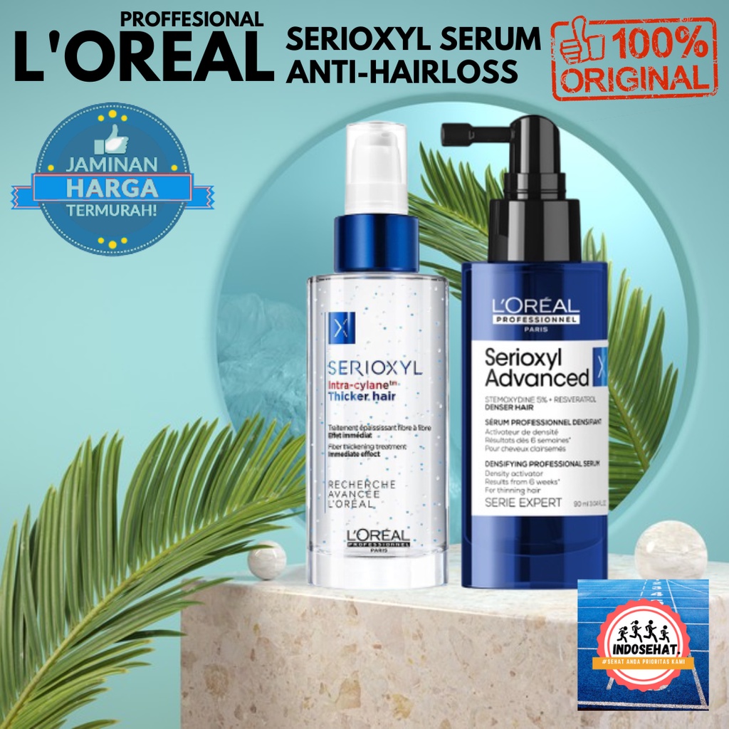 Jual Loreal Serioxyl Denser Density Activator And Thicker Hair Serum Set Penumbuh Perawatan 4825