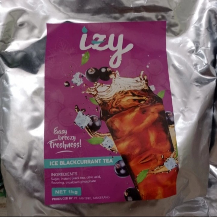 Jual Izy Ice Blackcurrant Tea Powder Bubuk Minuman Teh Rasa Anggur Shopee Indonesia 8656