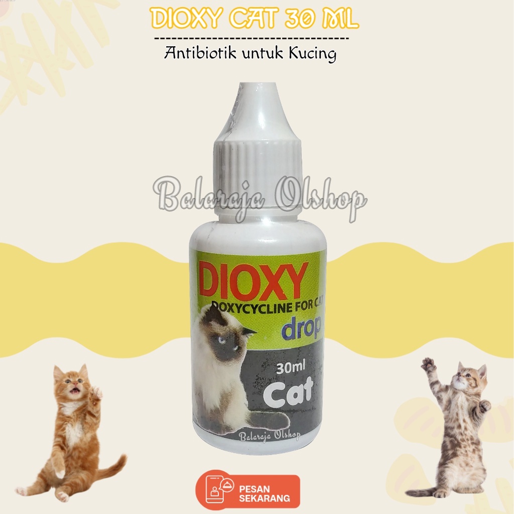 Jual Antibiotik Dioxy Obat Kucing Sakit Diare Flu Pilek Demam Virus