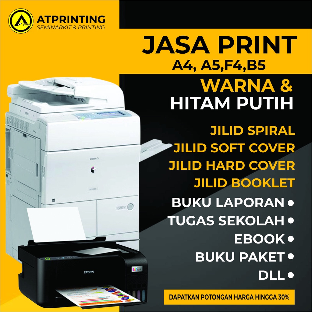 Jual Jasa Printing Jasa Print Cetak Dokumen Hitam Putih Warna