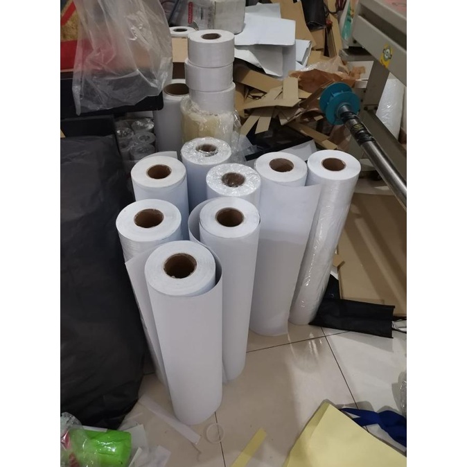 Jual Stiker Vinyl Inkjet Roll A1 60 cm x 30 M printer a4 a3 bisa cetak ...