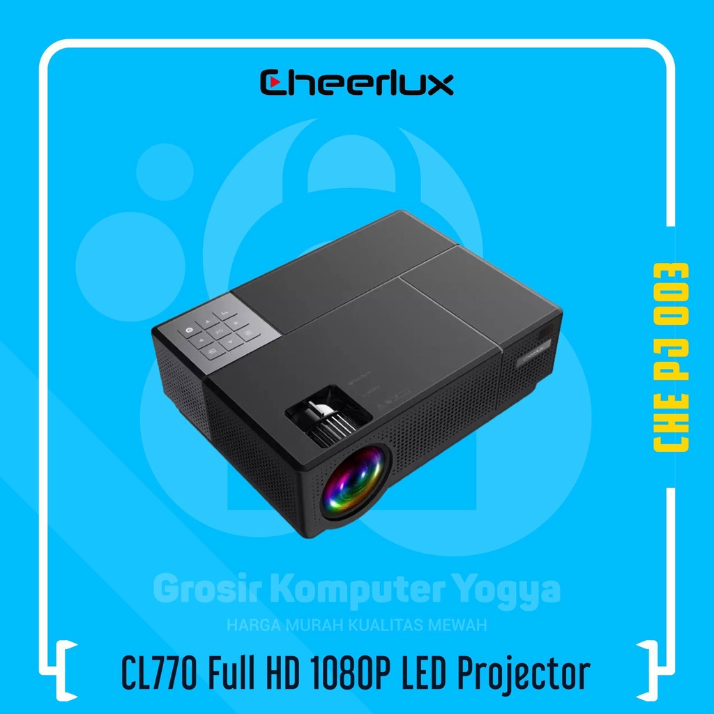 Jual Cheerlux CL770 Full HD 1080P WiFi 4000 Lumens LED Projector ...