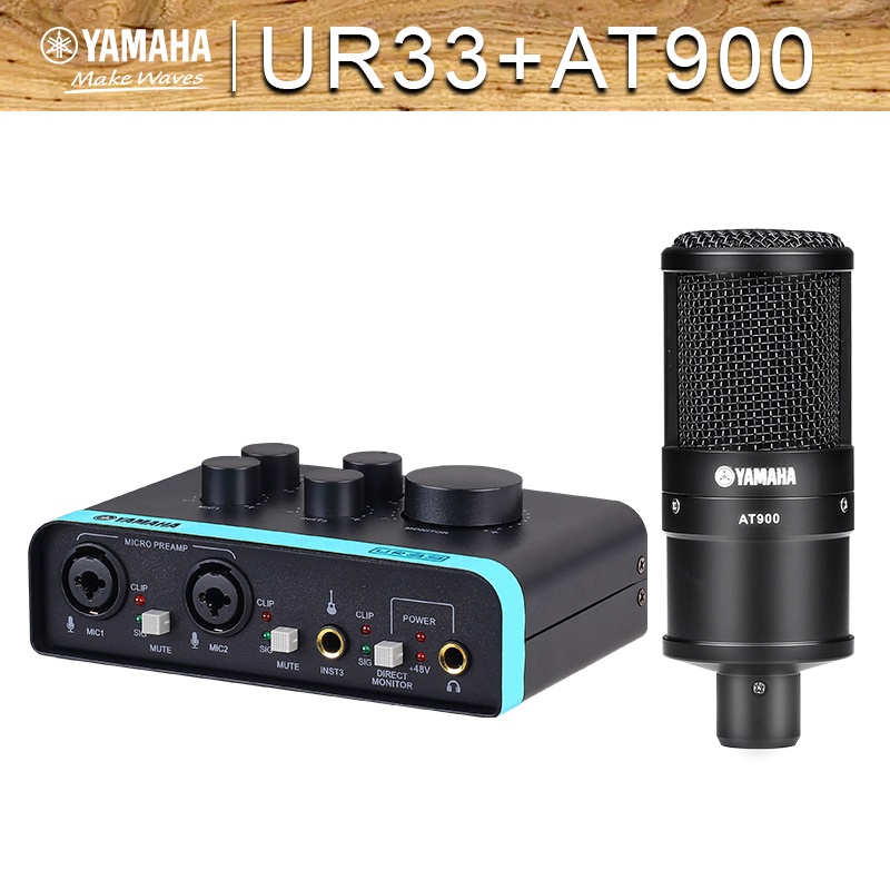 Jual yamaha/original UR33 sound card,AT900 mic condenser,mixer audio