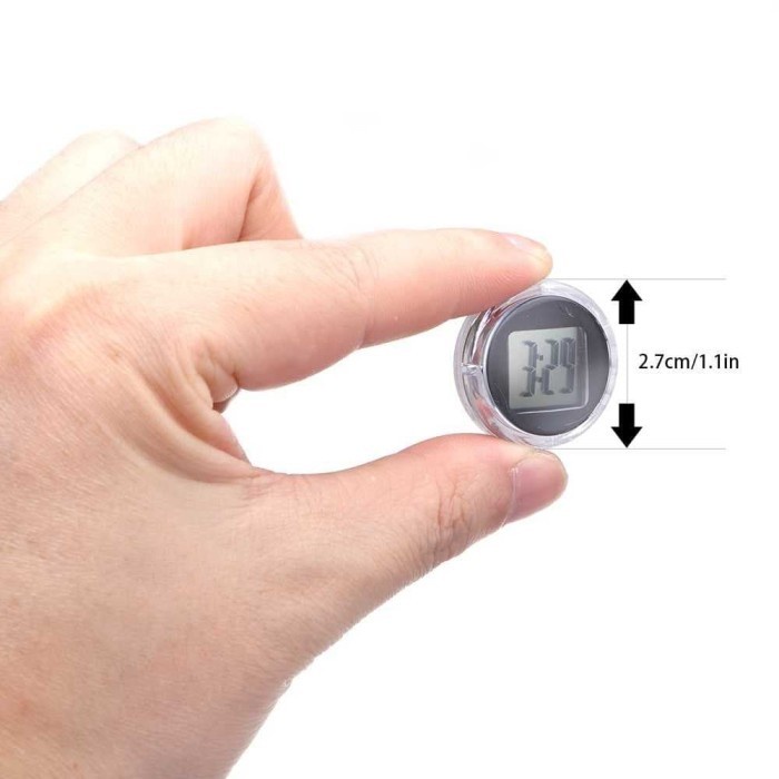 Jual DEKORASI JAM MOTOR DIGITAL TIME WATCH TEMPEL MINI ANTI AIR