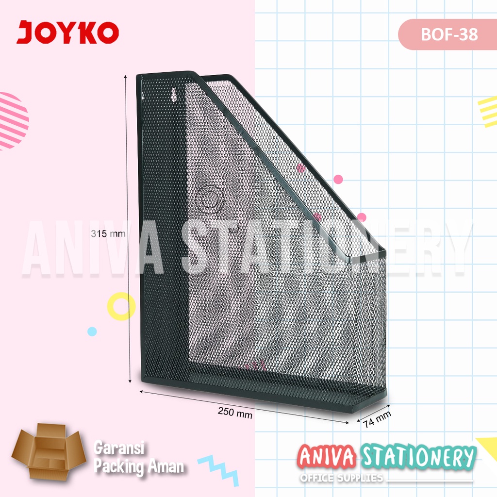 Jual JOYKO MEGAZINE BOX FILE JARING BESI TEMPAT BERKAS DOKUMEN MAJALAH ...