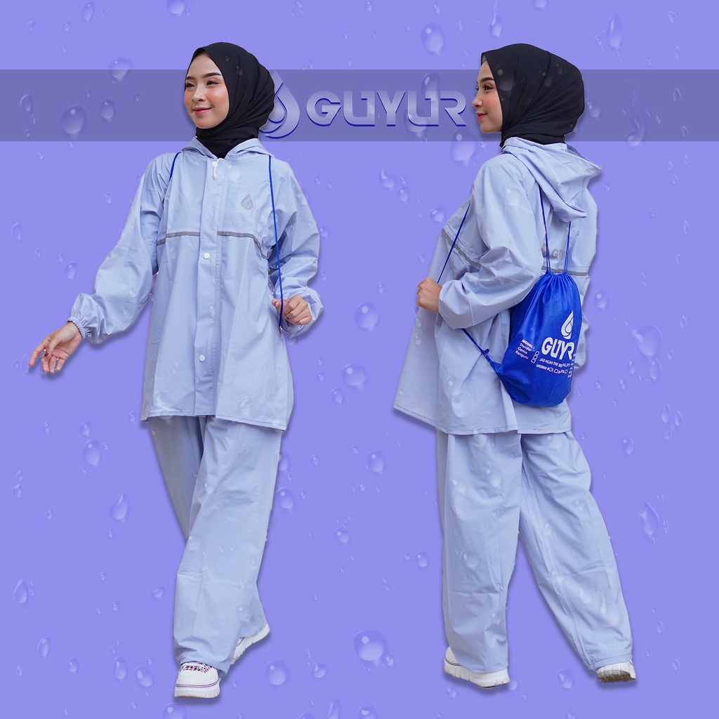 Jual Jas hujan List original guyur RAINCOAT Anti Bocor Setelan Pria ...