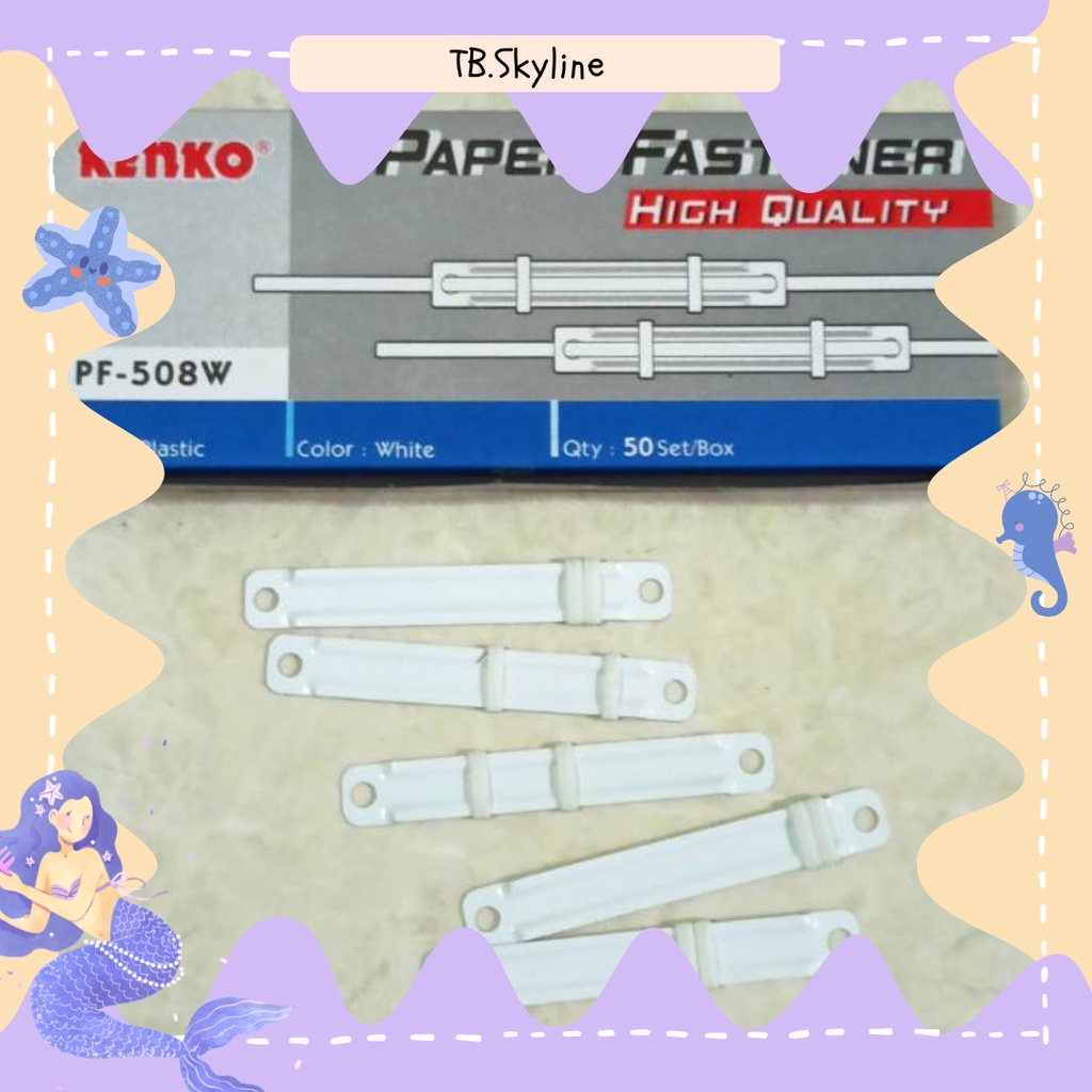 Jual Paper Fastener Kenko PF508 W 8cm / binder clip / penjepit kertas