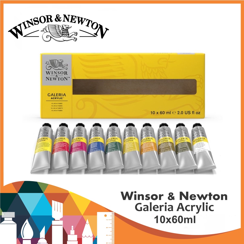 Winsor & Newton Galeria : Acrylic Paint Set : 10x60ml