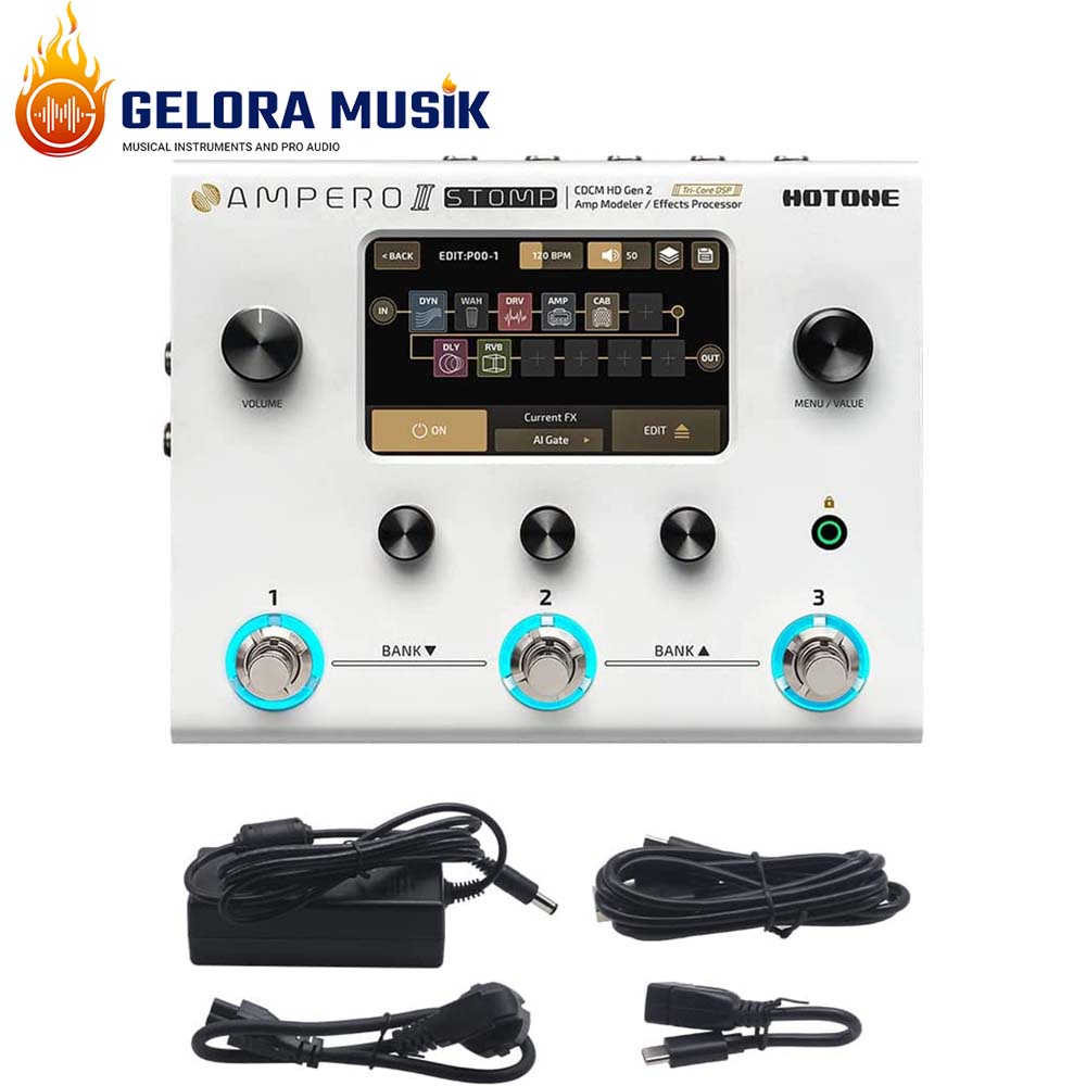 HOTONE Ampero Ⅱ Stomp & Jim Dunlop EXP Jual Multi Efek Pedal