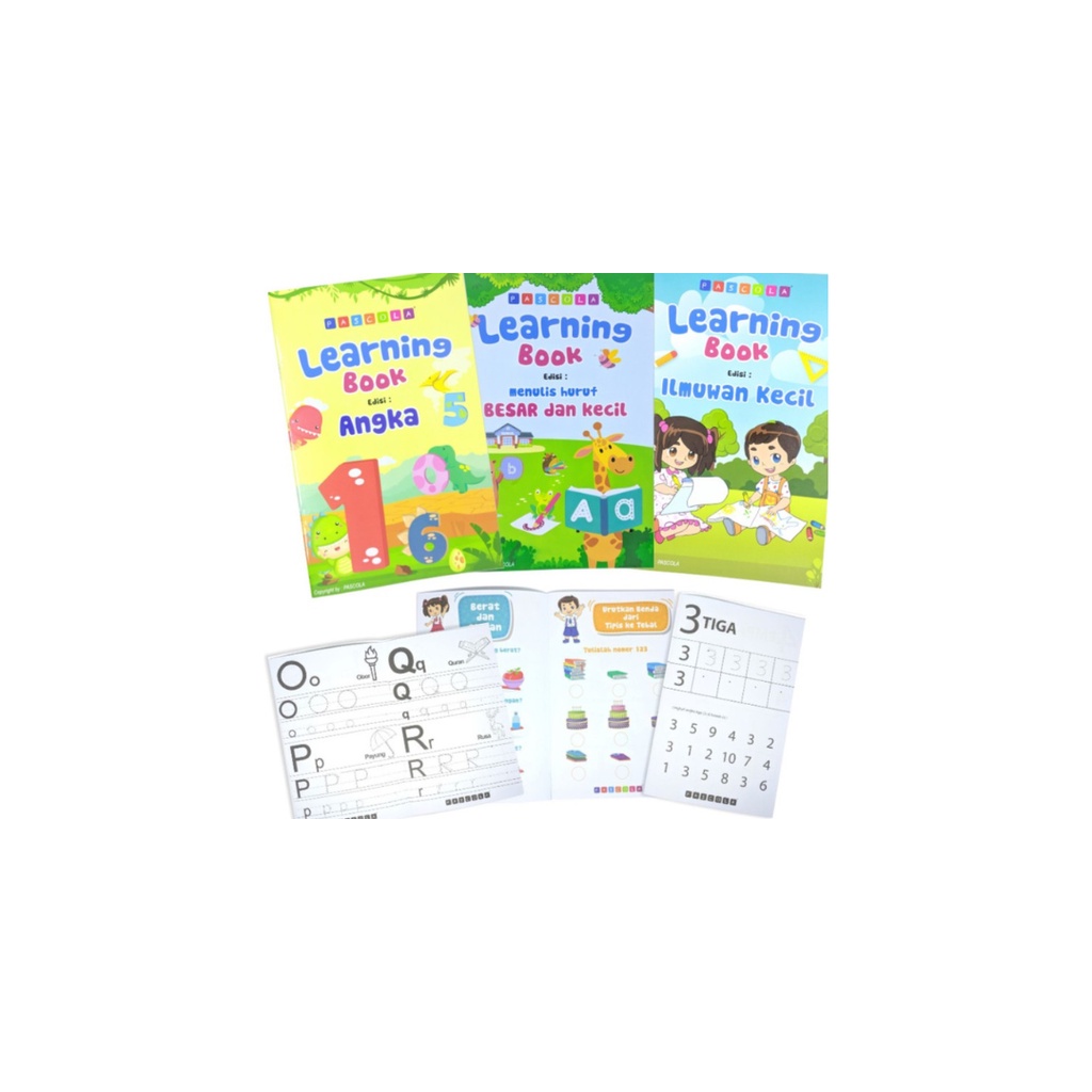 Jual Buku Paket Learning Book Pascola Set 3 - Buku Belajar untuk anak ...
