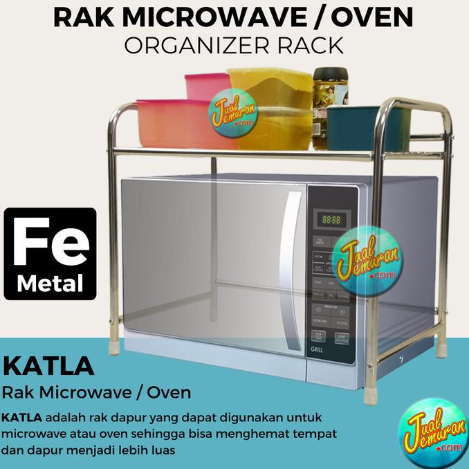 Jual Rak Microwave Oven Besi 2 Susun Rack Rak Dapur Serbaguna Minimalis ...