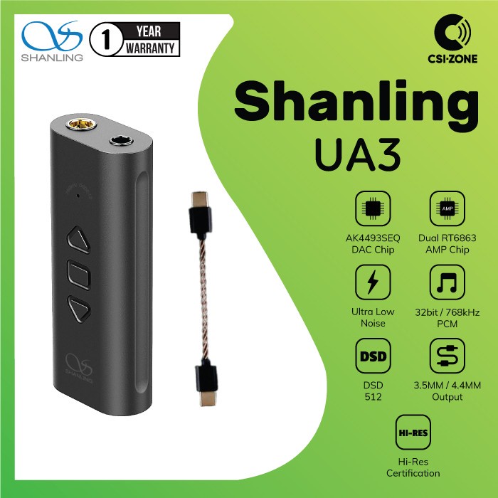 Jual Shanling Ua3 Portable Usb Dac / Amp | Shopee Indonesia