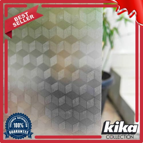 Jual Sticker Kaca Sandblast 3d Kubus 45cm X 1m Kaca Motif Stiker Kaca