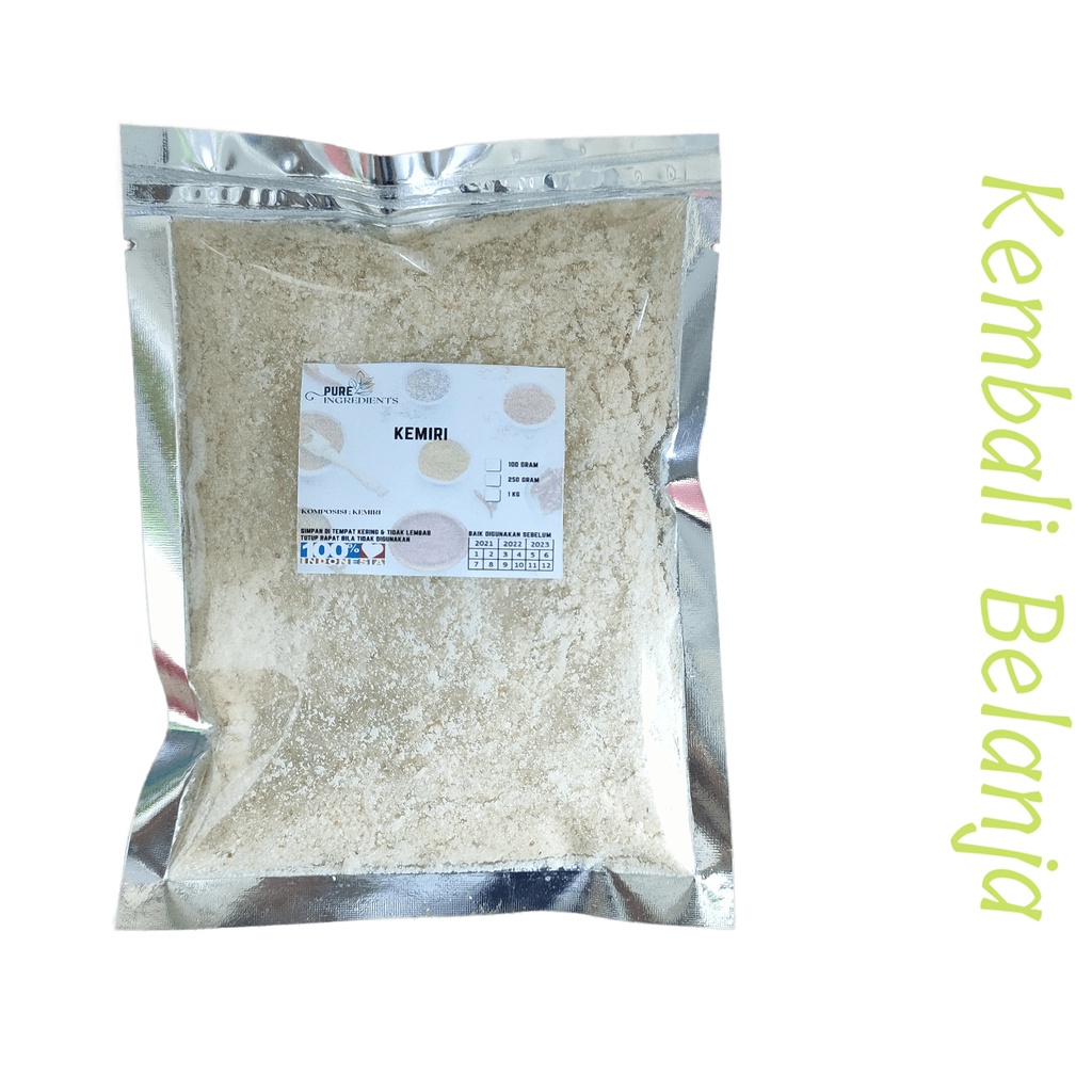 Jual Kemiri Bubuk  Miri Bubuk  Candlenut Ground 250 Gram 