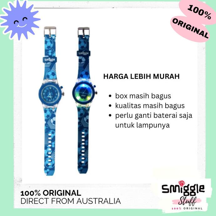 Jual Original SMIGGLE Deja Vu Flow Light Time Flashing Watch Jam