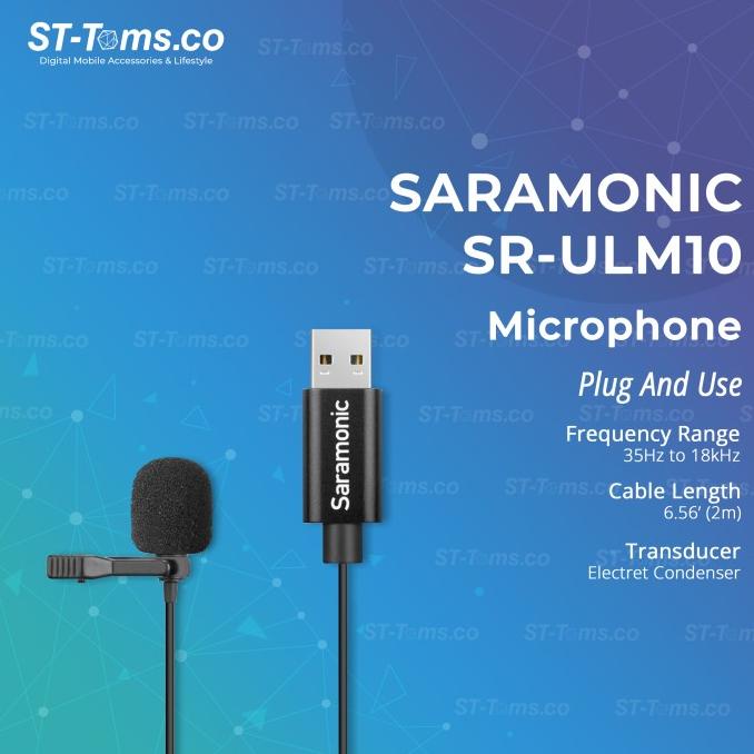 Microfono Lavalier USB omnidireccional Saramonic SR-ULM10