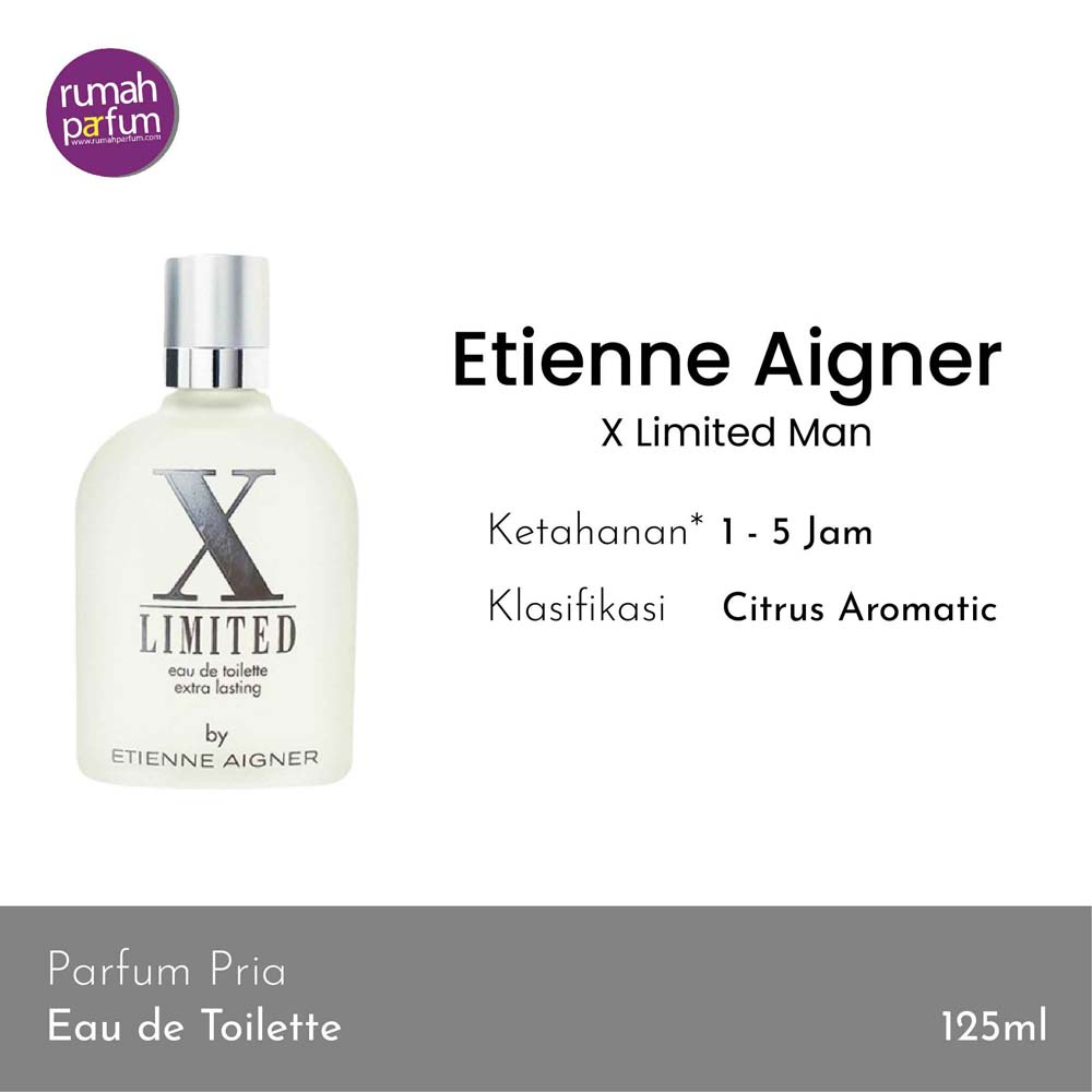 Jual Parfum Pria Etienne Aigner X Limited Man Men Tahan Lama 125