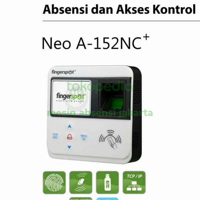 Jual Fingerspot Neo A 152nc Plus Fingerprint Access Door Mesin Absensi