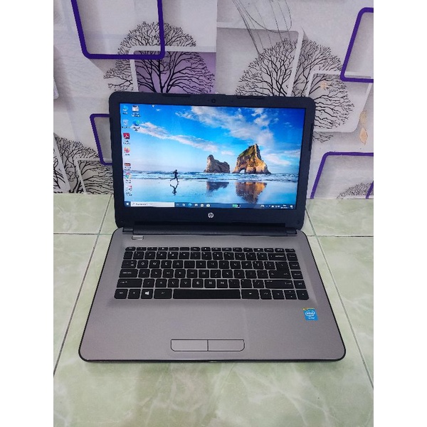 Jual Laptop Hp 14 Ac001tu Intel Celeron Cpu N3050 Ram 4gbhdd 500gb Shopee Indonesia 6731