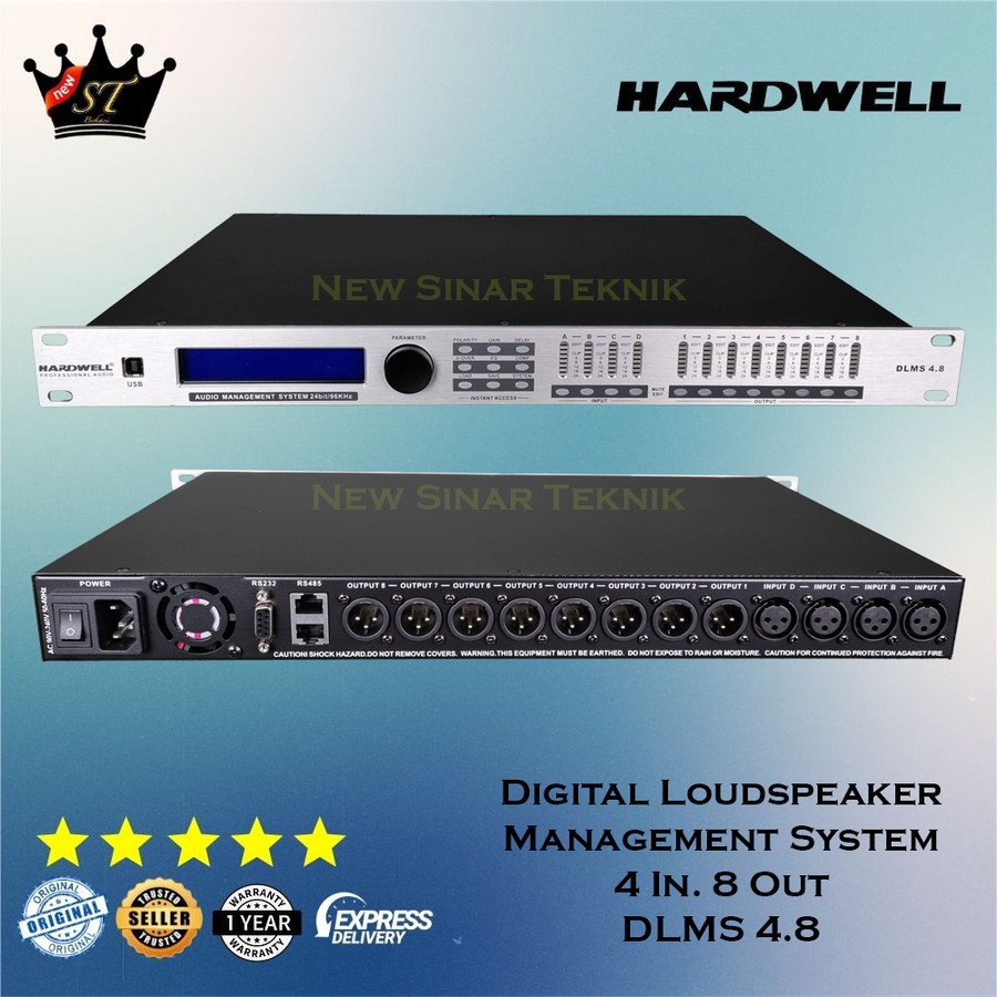 Jual Hardwell DLMS 4.8 DLMS4.8 Digital Loudspeaker Management System ...
