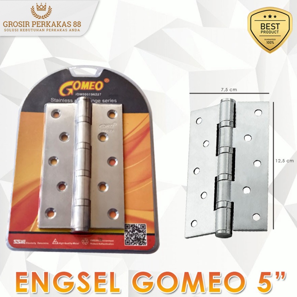 Jual Gomeo Engsel Pintu Jendela Rumah Stainless Tebal Esel Kamar Mandi ...