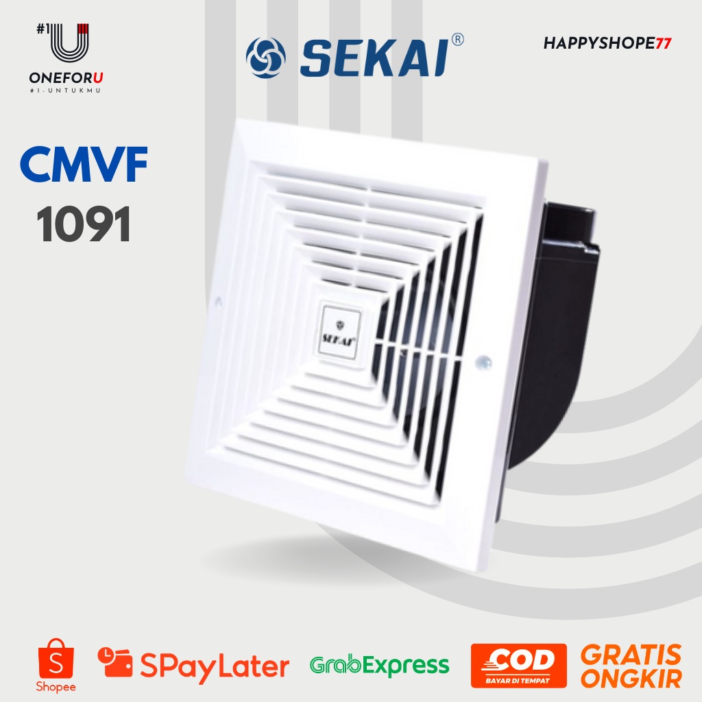 Jual Sekai Cmvf Ceiling Exhaust Hexos Heksos Fan Plafon