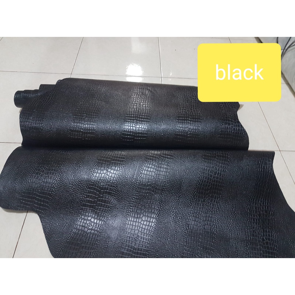 Jual Kulit Sapi Emboss Motif biawak Kulit Sapi Emboss lizard bahan tas ...