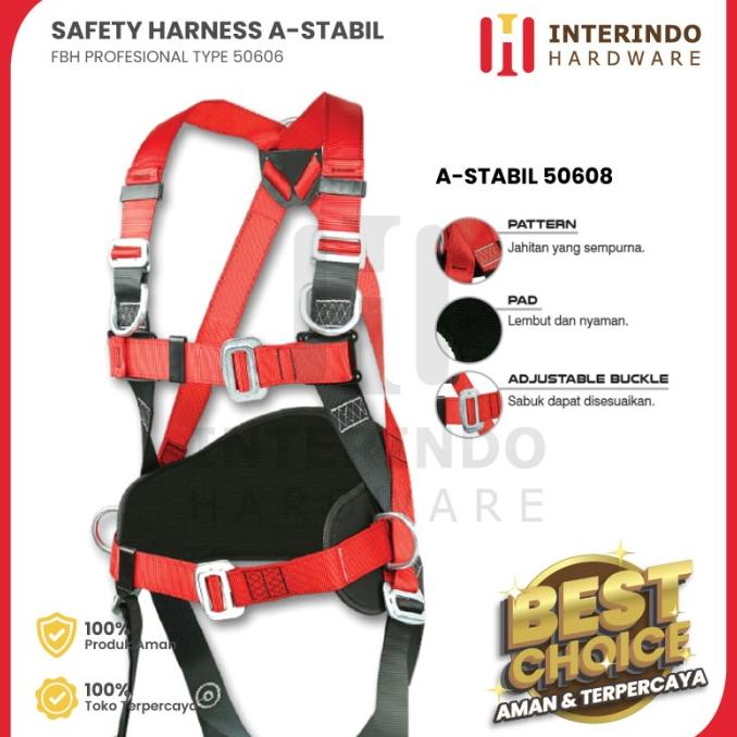 Jual FULL BODY HARNESS SAFETY BELT ASTABIL 50608 Shopee Indonesia