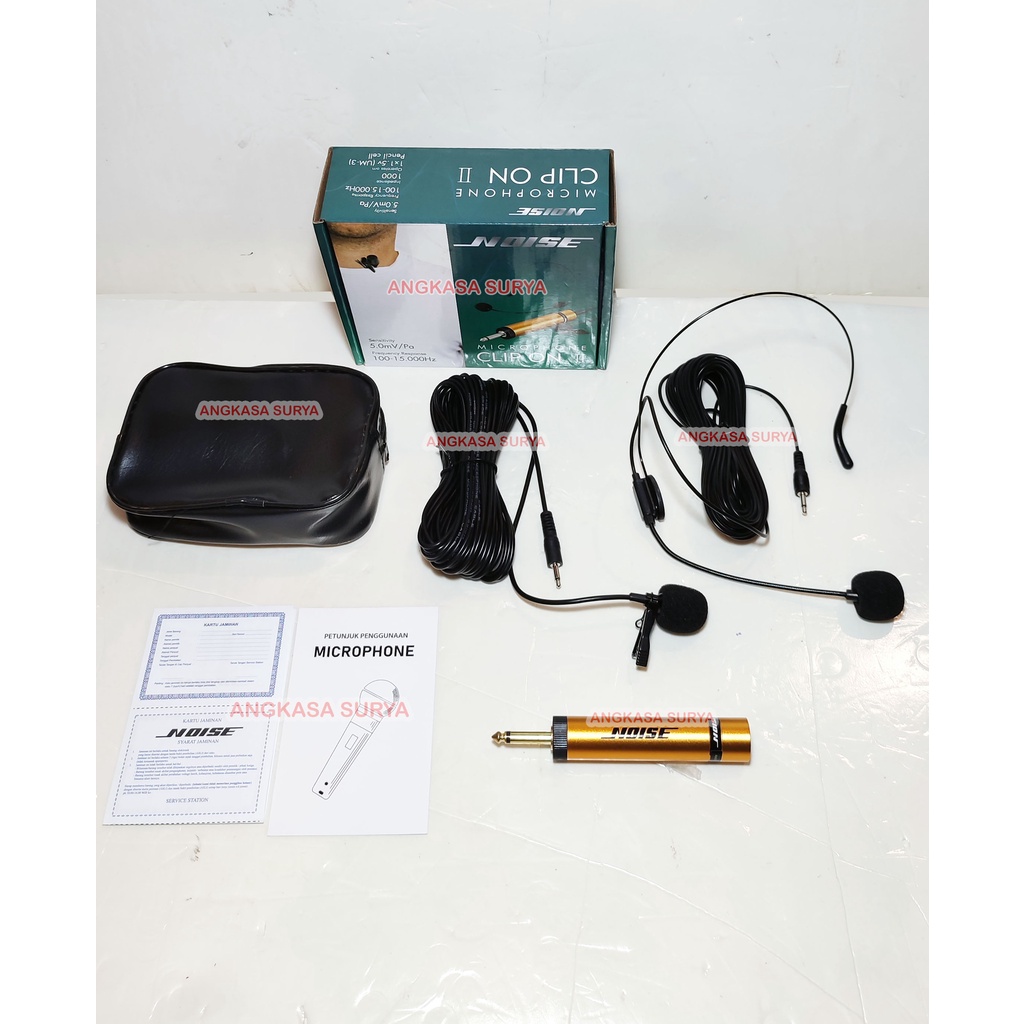 Jual MIC CLIP ON HEADSET NOISE CLIP ON II / MIC JEPIT BANDO KABEL