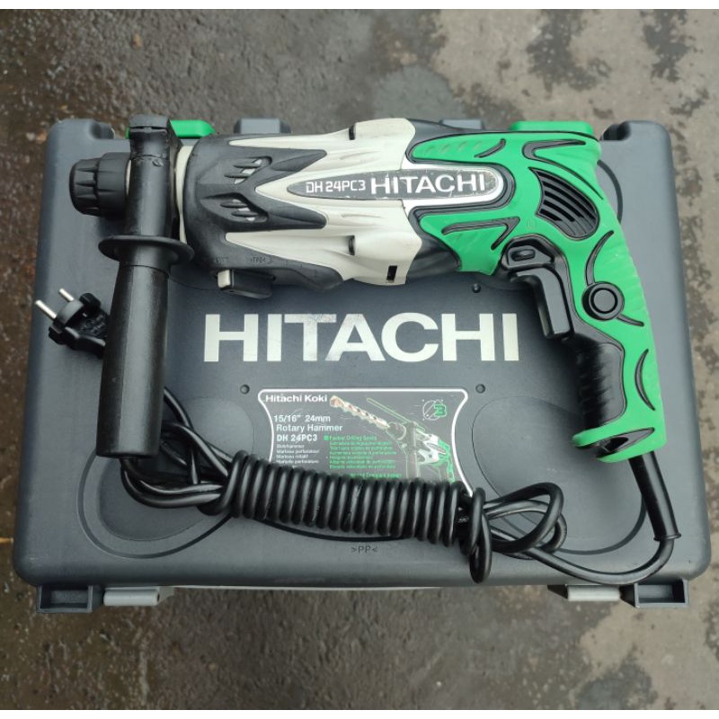 Jual Mesin Bor Beton Hitachi DH24PC3 Rotary Hammer 3 Fungsi Original ...