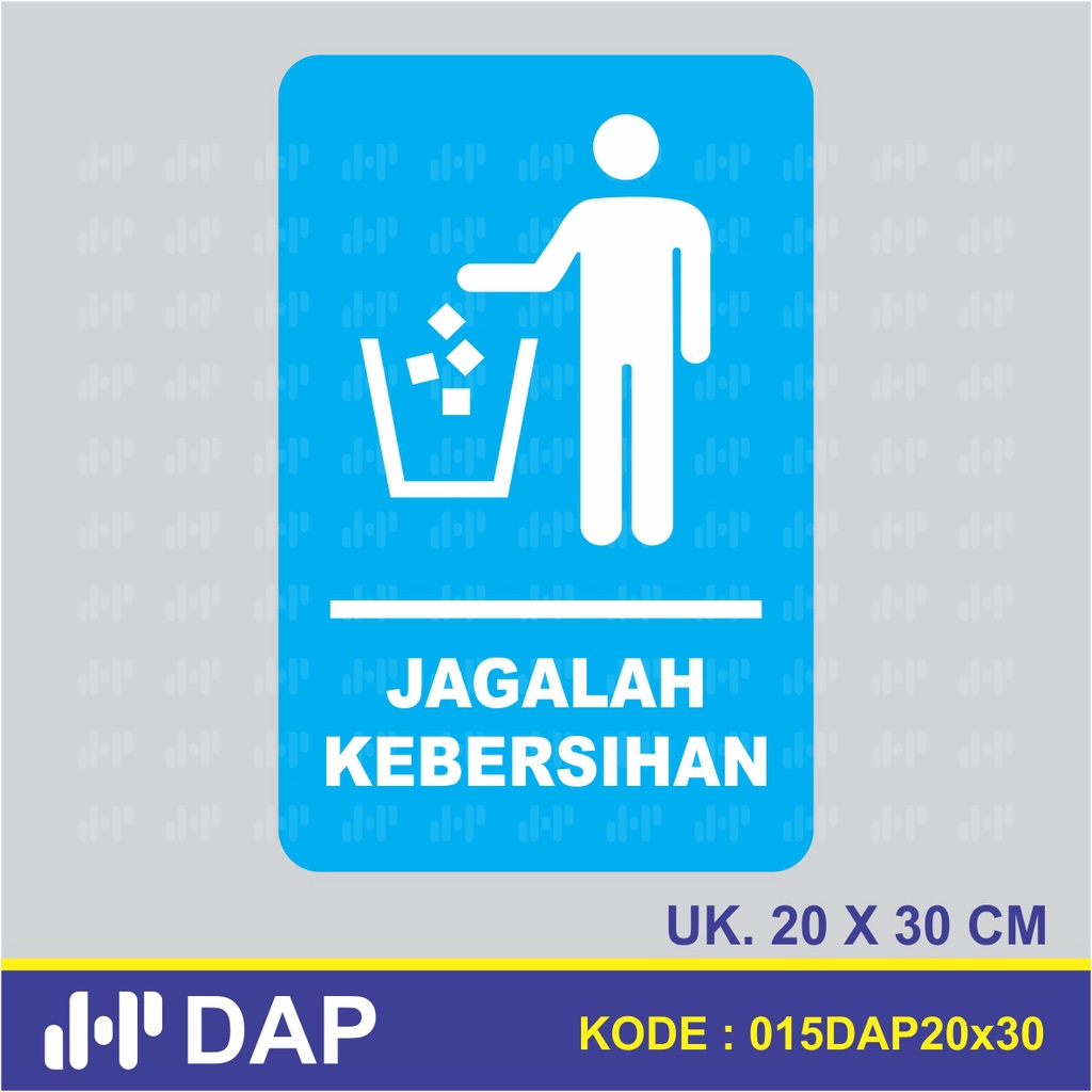 Jual Sticker Jagalah Kebersihan Vinnyl Ritrama Indoor Shopee Indonesia