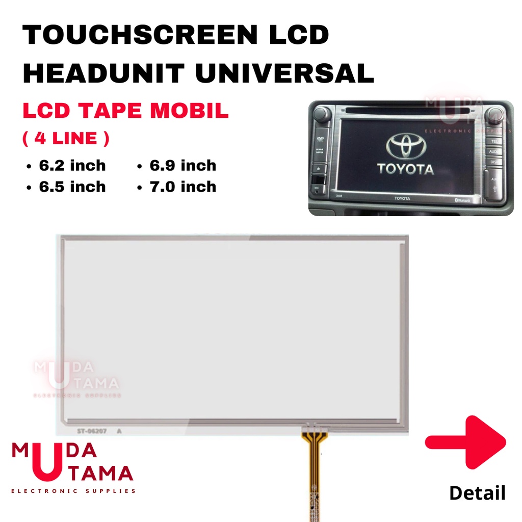 Jual Touchscreen LCD Head Unit Tape Mobil - Layar Head Unit Layar Tape