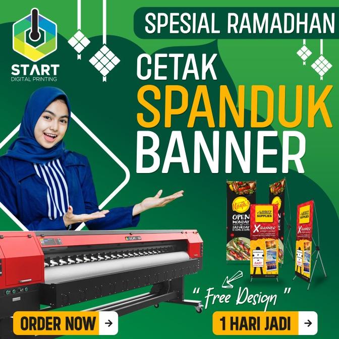 Jual Cetak Murah Banner Spanduk Backdrop Baliho Flexi 300 380 Gsm