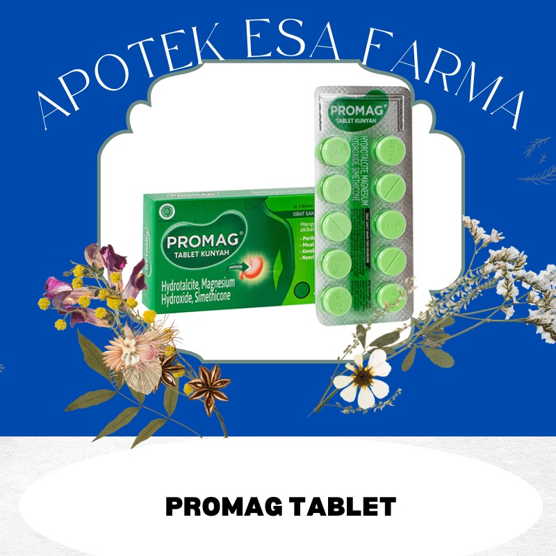 Jual Promag Tablet 1 Blister Isi 10 Tablet Obat Sakit Maag Dan Kembung ...