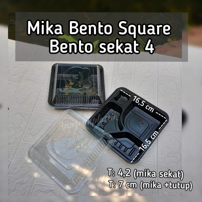 Jual Mika Bento Sekat Square Mika Bento Kotak Beruang Per Pack Shopee Indonesia