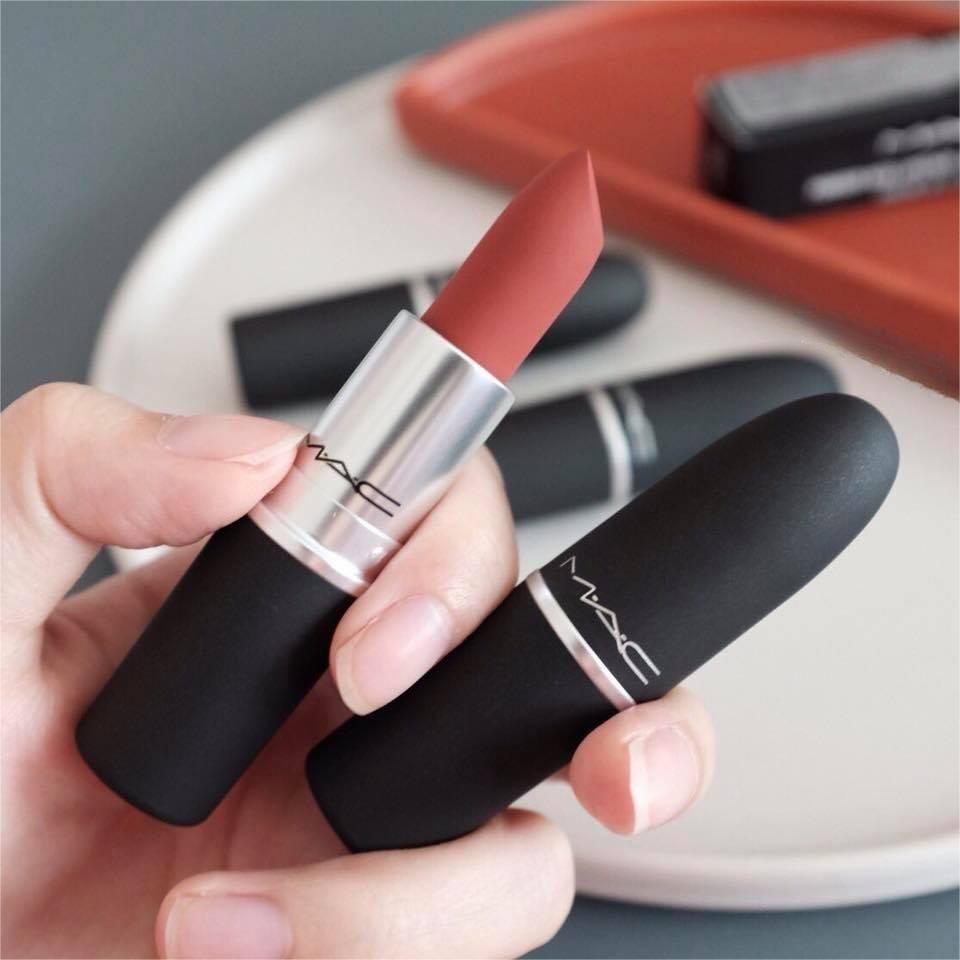 MAC Matte Lipstick Full Size 3gr/ Mac Mini Satin Lipstick Rouge A Levres  Powder Kiss Lipstick Travel Size