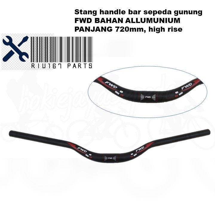 Jual Stang Allumnium FWD lebar 710mm high rise (handle bar) oversize 31 ...