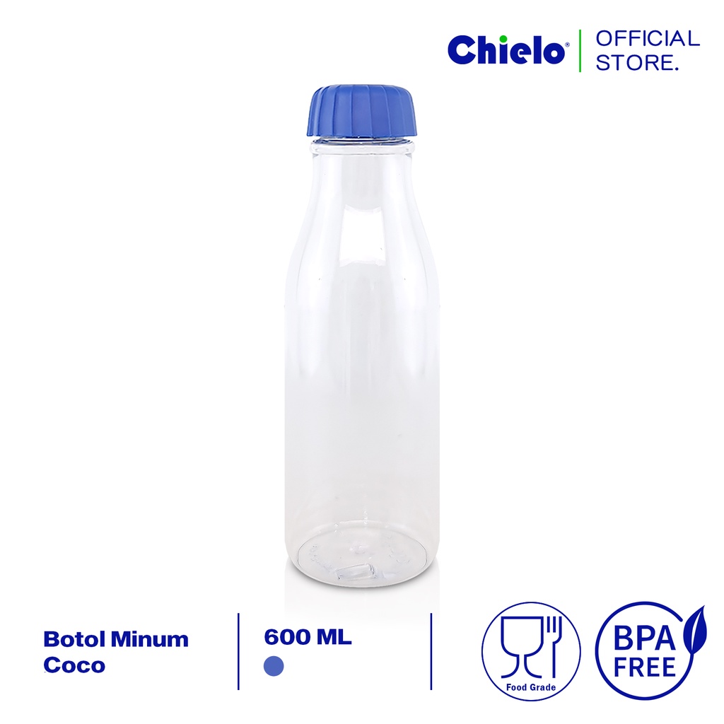 Jual Chielo Botol Minum Premium Plastik 600 ML Coco Water Bottle BPA ...