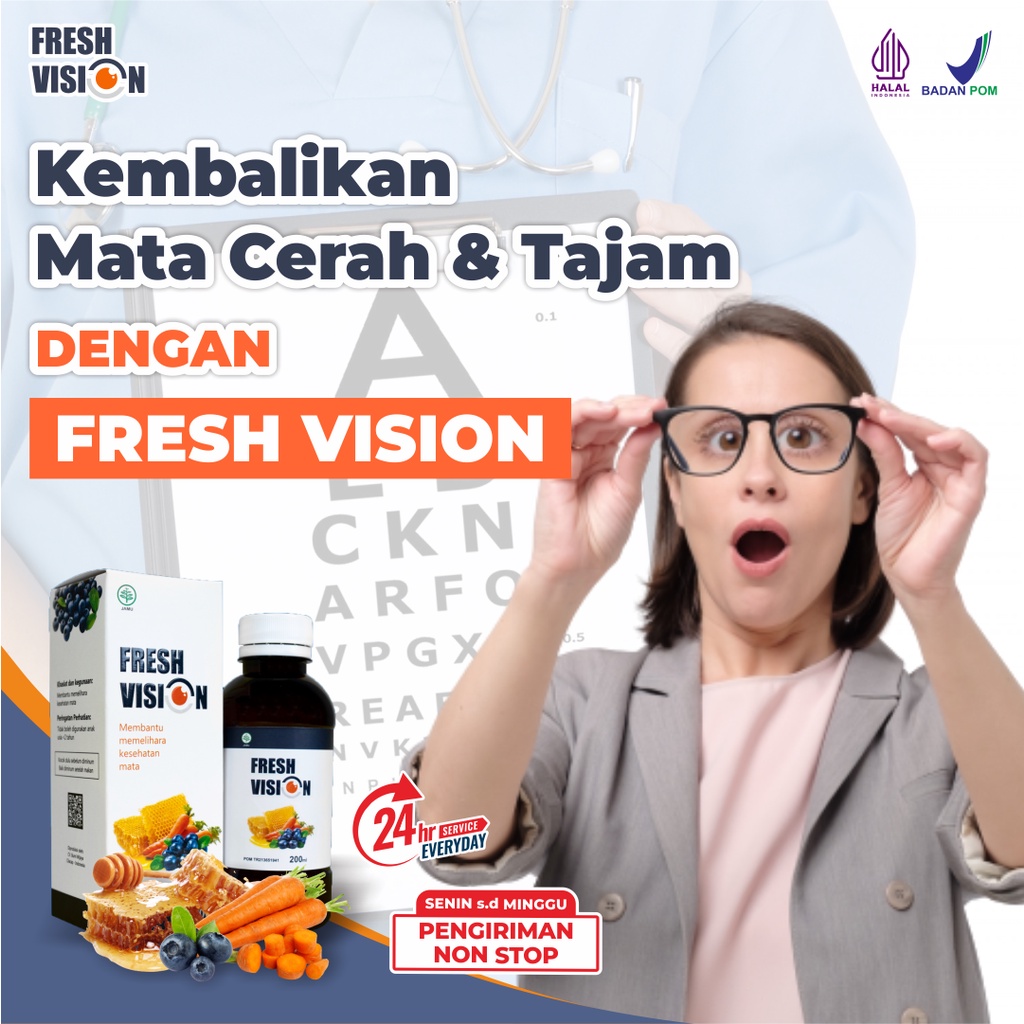 Jual Fresh Vision - Multivitamin Original Madu Ampuh Atasi Masalah Mata ...