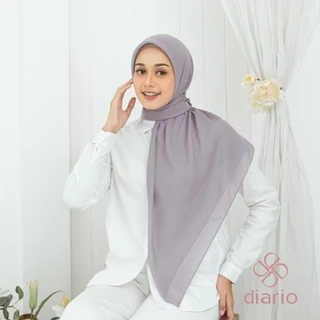 Diario Kerudung Segi Empat Ultrafine Plain Scarf Purple Series