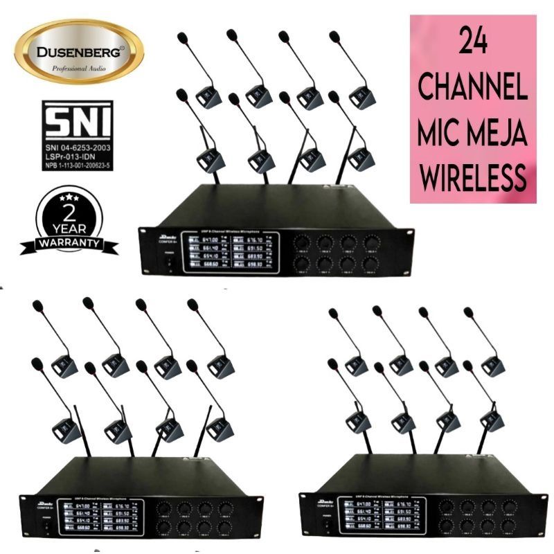 Jual Paket Audio CONFERENCE Mic Meja Wireless DUSENBERG Confer 24 ...