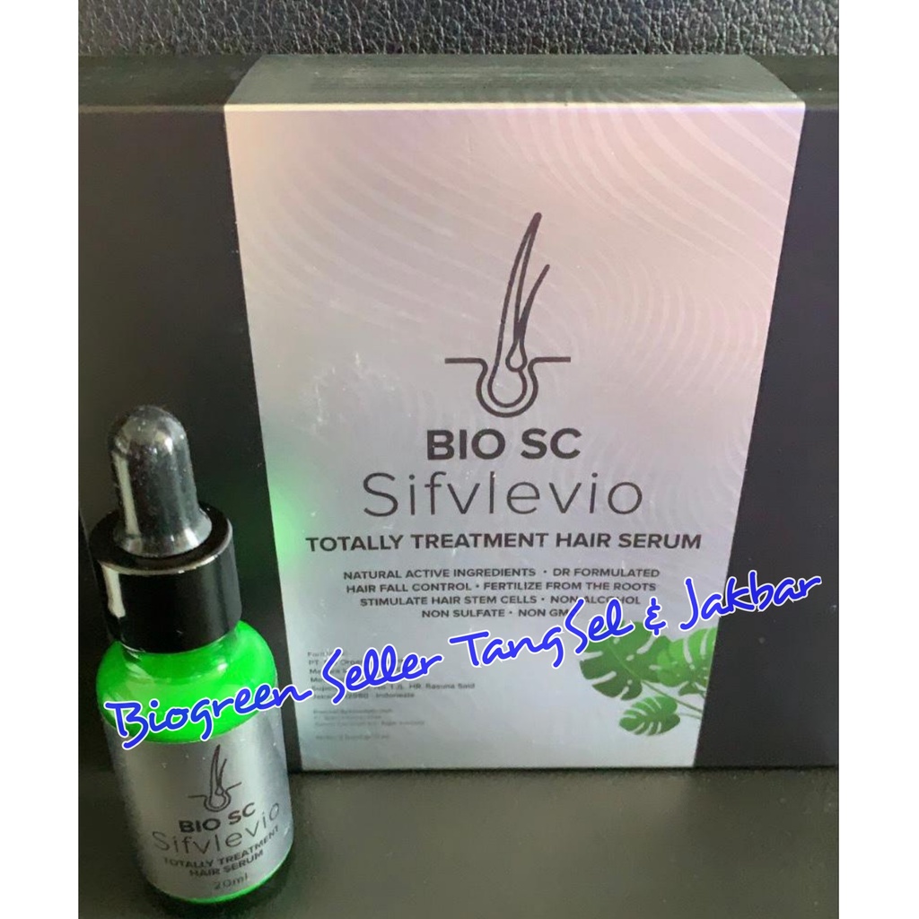 Jual 1 BOTOL SERUM RAMBUT BIO Sifvlevio Biogreen HAIR SERUM 100% ...