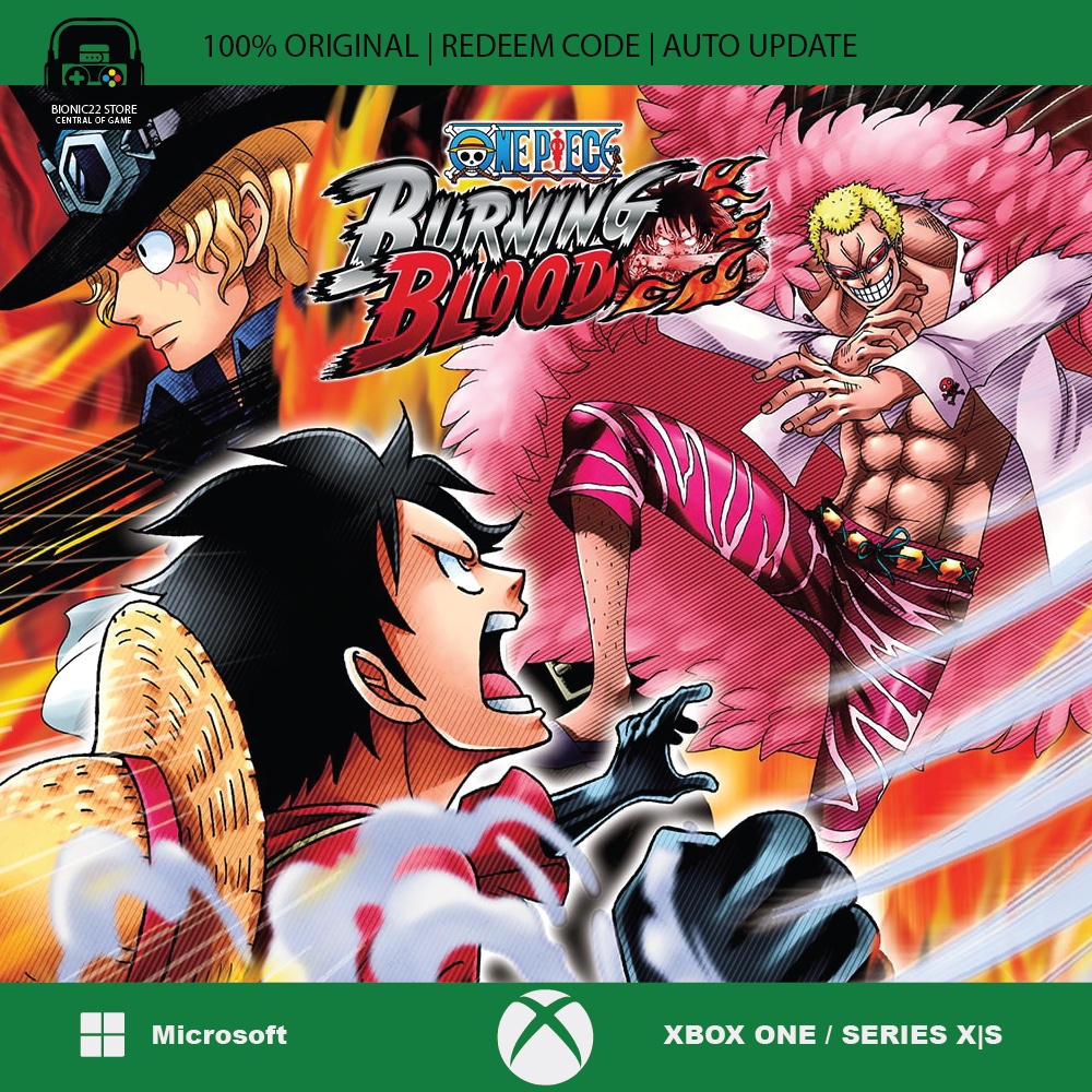 Jual One Piece Burning Blood Xbox One Series XS Original Redeem Code Game Shopee Indonesia