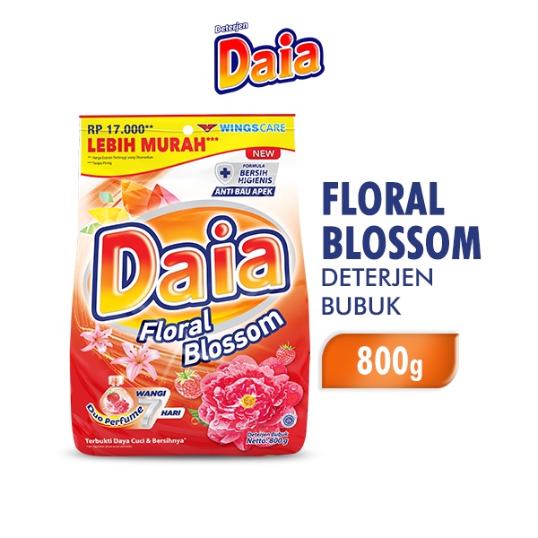 Jual Daia Deterjen Bubuk Floral Blossom 800 Gr Shopee Indonesia 9985