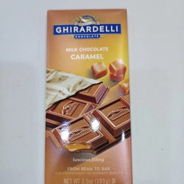 Jual GHIRARDELLI Bar Milk Chocolate Caramel 3,5 Oz | Shopee Indonesia