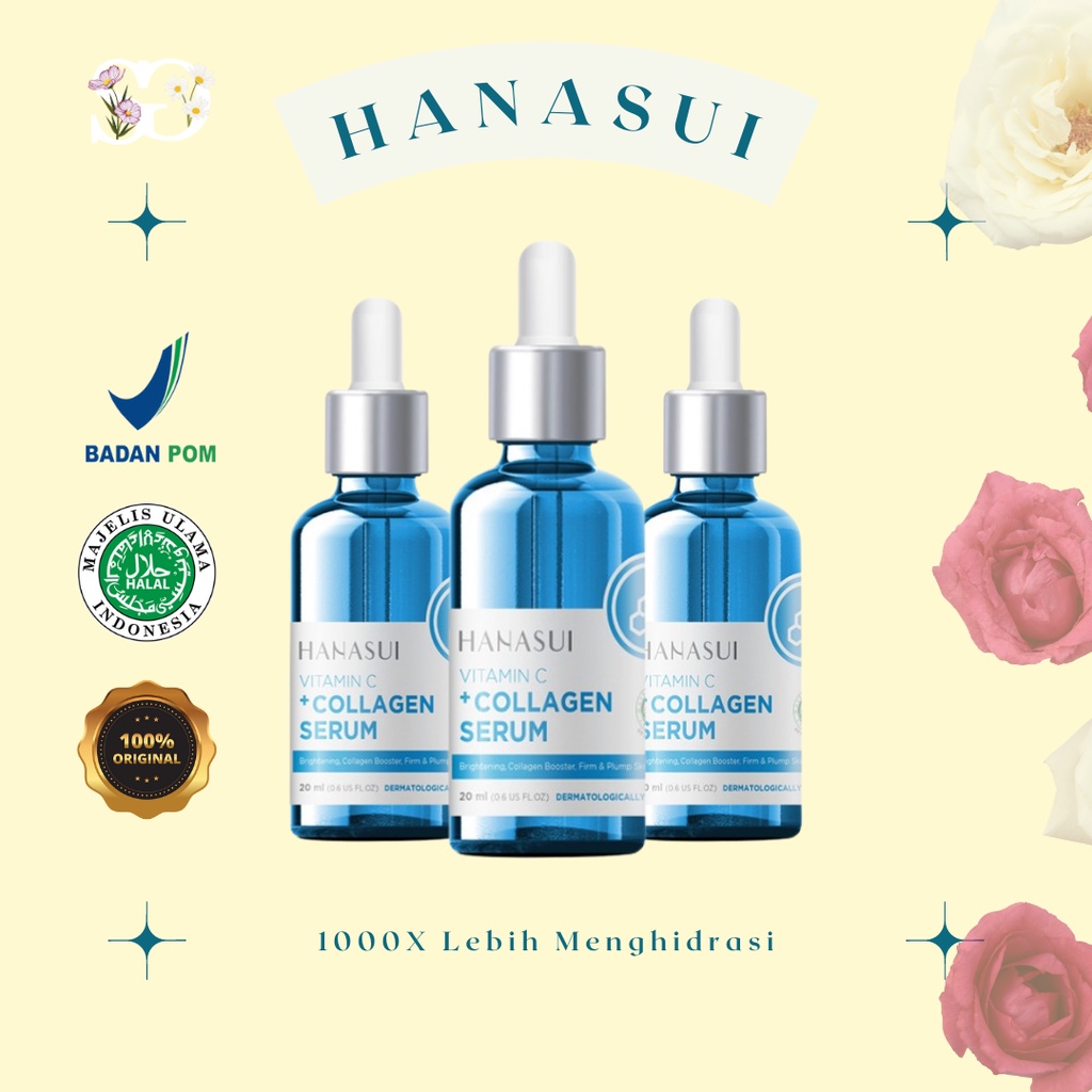 Jual HANASUI Vitamin C + Collagen Serum New Look & Improved Formula ...