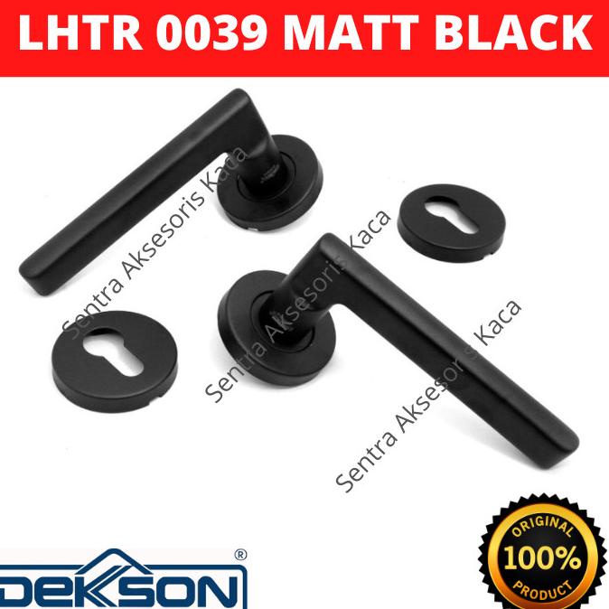 Jual Handle Dekkson Gagang Pintu Kayu Dekson LHTR 0039 Black Hitam