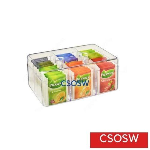 Jual Mepal Tempat Penyimpanan Teh Sachet Bersekat Tea Box Rectangular ...