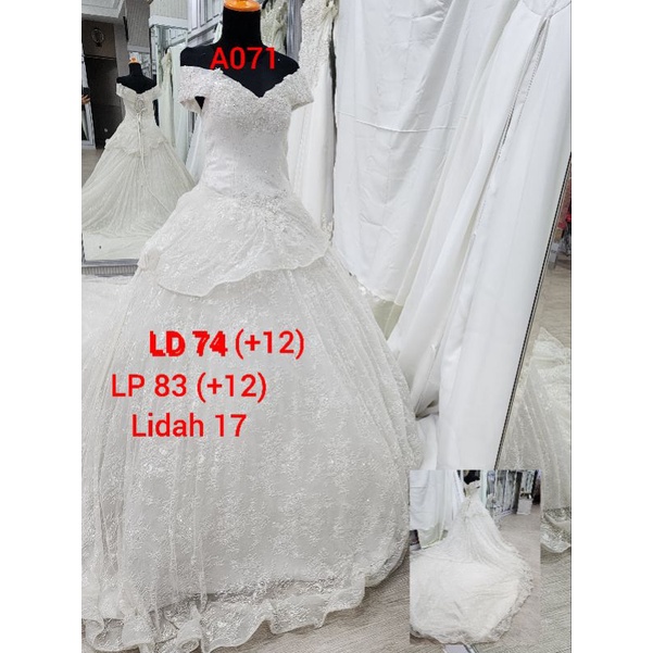 Jual GAUN PENGANTIN / WEDDING GOWN PRELOVED /GAUN PESTA/BRIDE