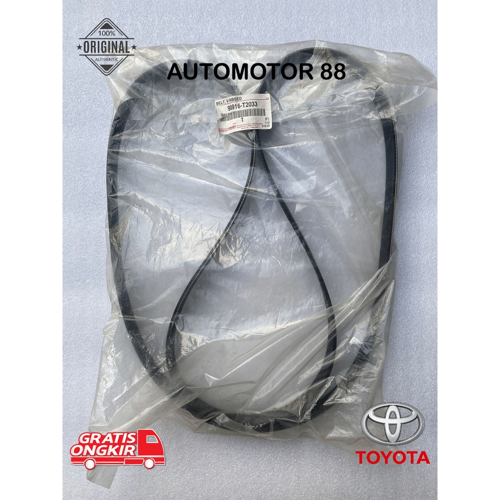 Jual Fan Belt Hilux, Innova, Fortuner DIesel 2GD 2015 Keatas fan belt ...